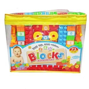 Not-toxic Blocks Educational Toys For Kids, 73 Pieces