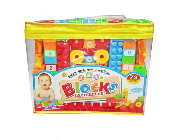 Not-toxic Blocks Educational Toys For Kids, 73 Pieces